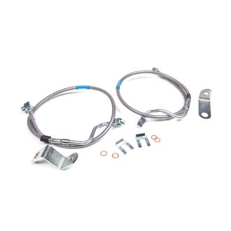 BDS Front Brake Line Set | Stainless Steel | Fits 6-8 Inch Lift |
