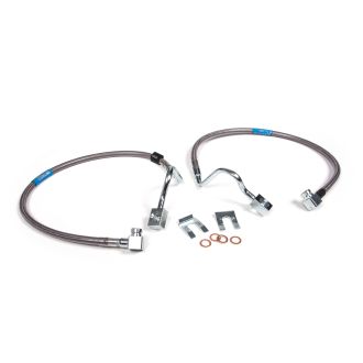 BDS Front Brake Line Set | Stainless Steel | Fits 6-8 Inch Lift |