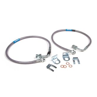 BDS Rear Brake Line Set | Stainless Steel | Fits 4-6.5 Inch Lift |