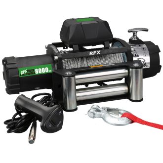 RFX 8000Lb Winch W/ 5.2Hp Series Wound Steel Rope
